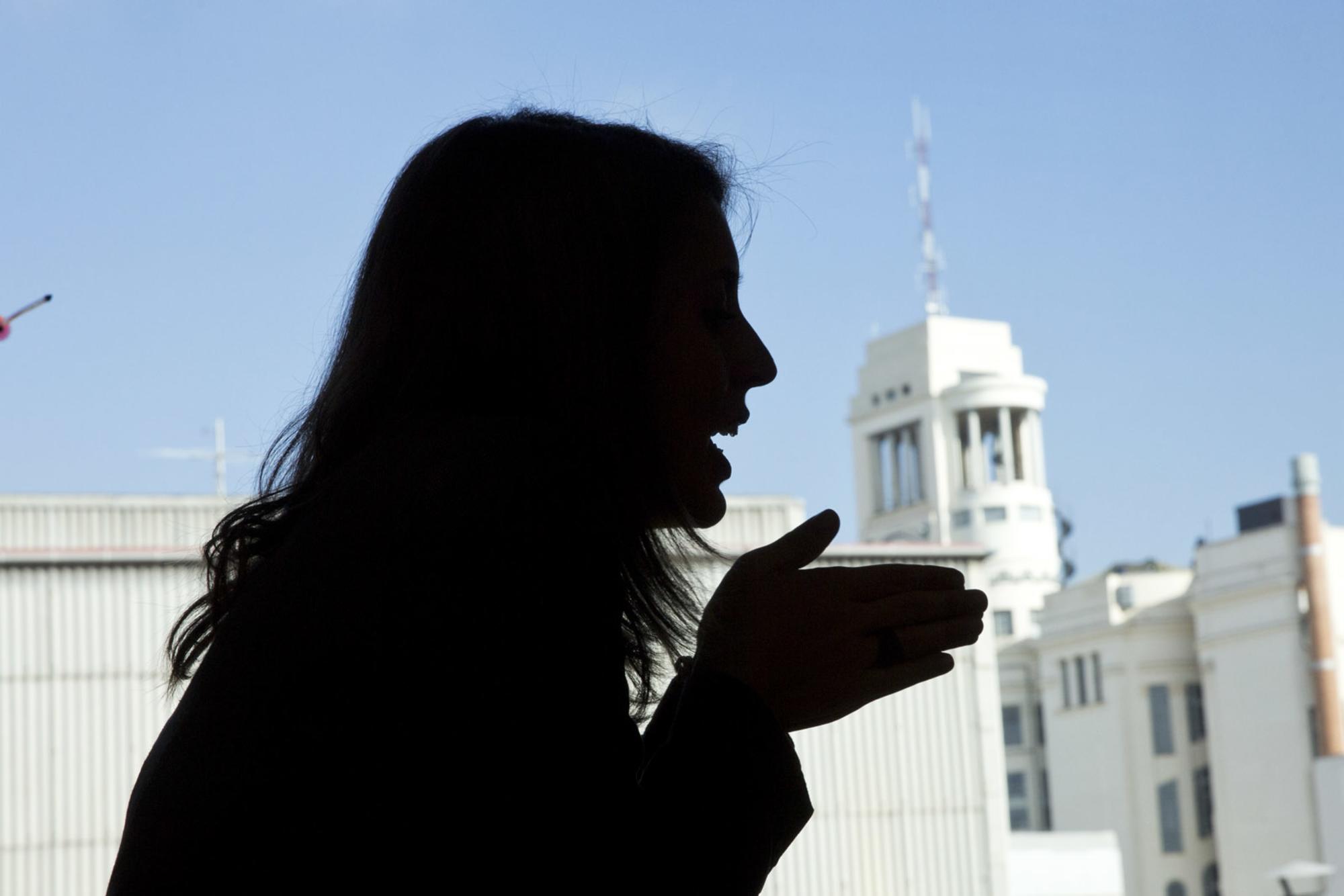 Irene Montero, en la entrevista con El Salto